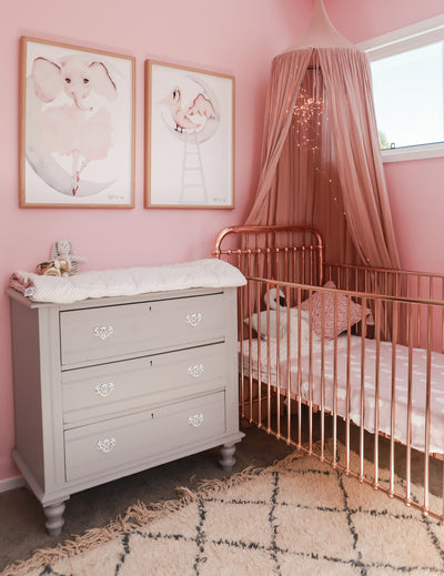 Purposely Pink - Long Nights and Short Years in Everly's Nursery