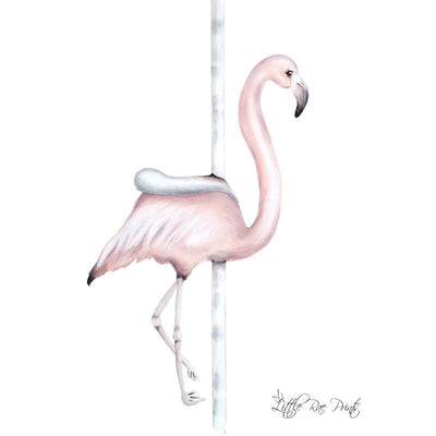 Carousel Flamingo A3 - Little Rae Prints