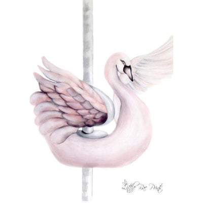 Carousel Swan A3 - Little Rae Prints