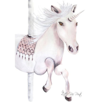 Carousel Unicorn A3 - Little Rae Prints