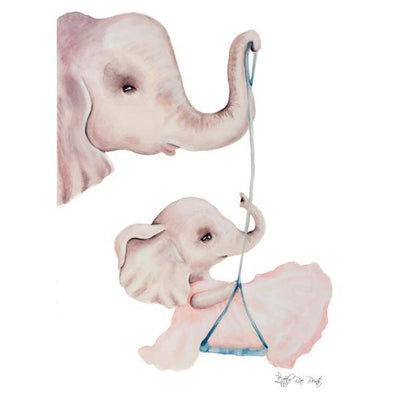 Elephant Swing A3 - Little Rae Prints