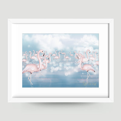 Flamingo Flock - Little Rae Prints