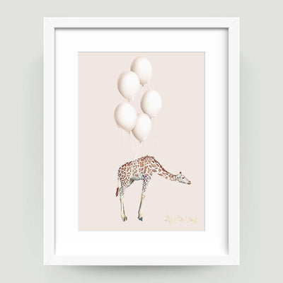 Giraffe Balloons - Little Rae Prints