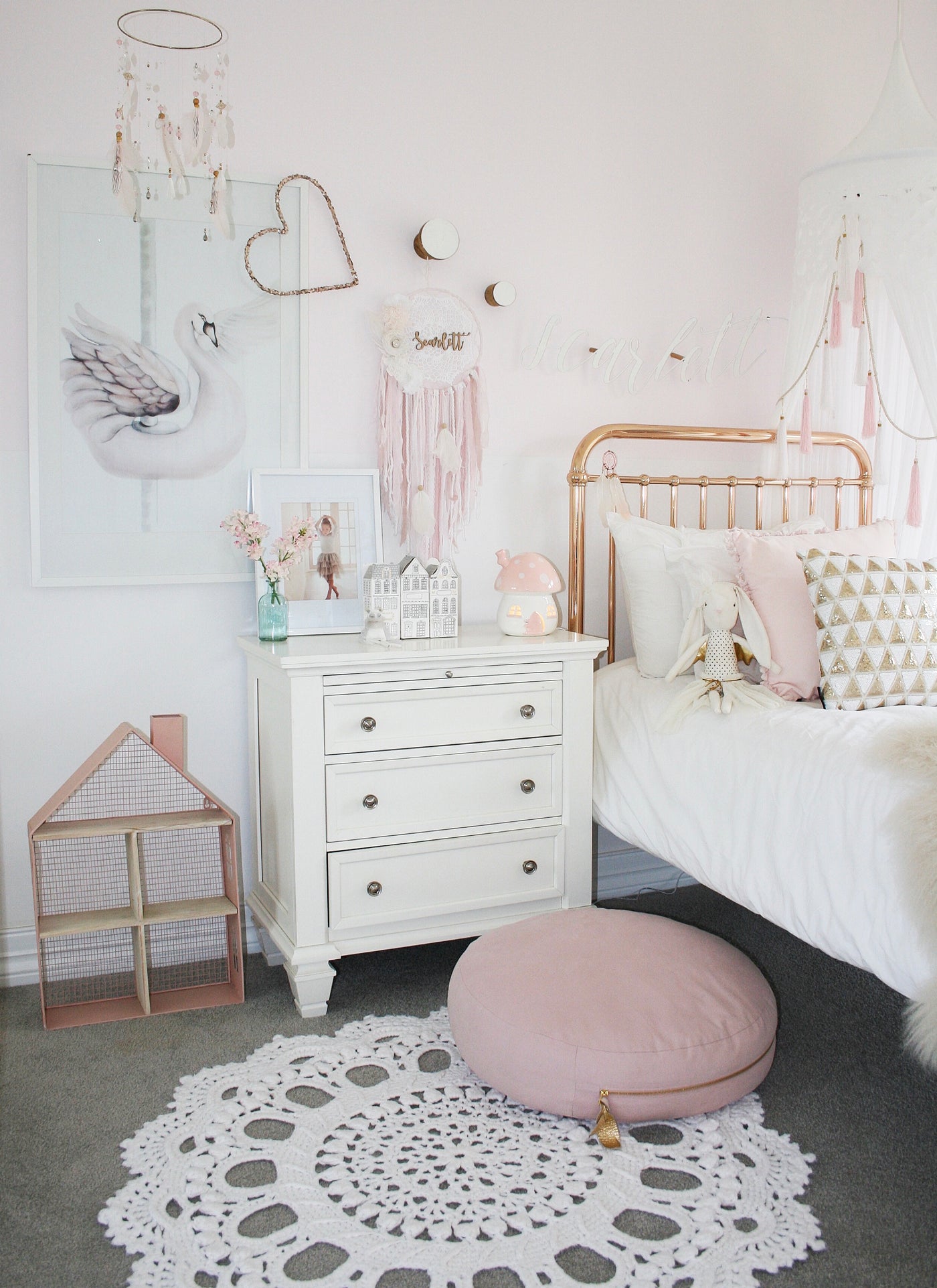 Ethereal & Soft - the bedroom love project Jacci Kelly undertook to calm her daughters heart.