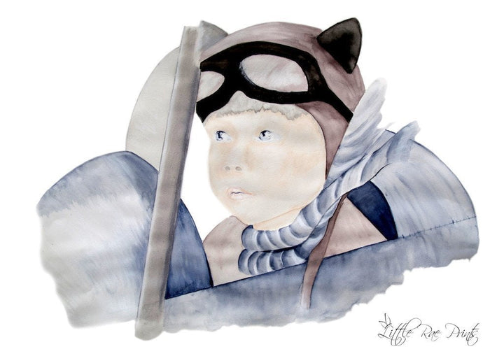 Little Pilot 50 x 70cm - Little Rae Prints