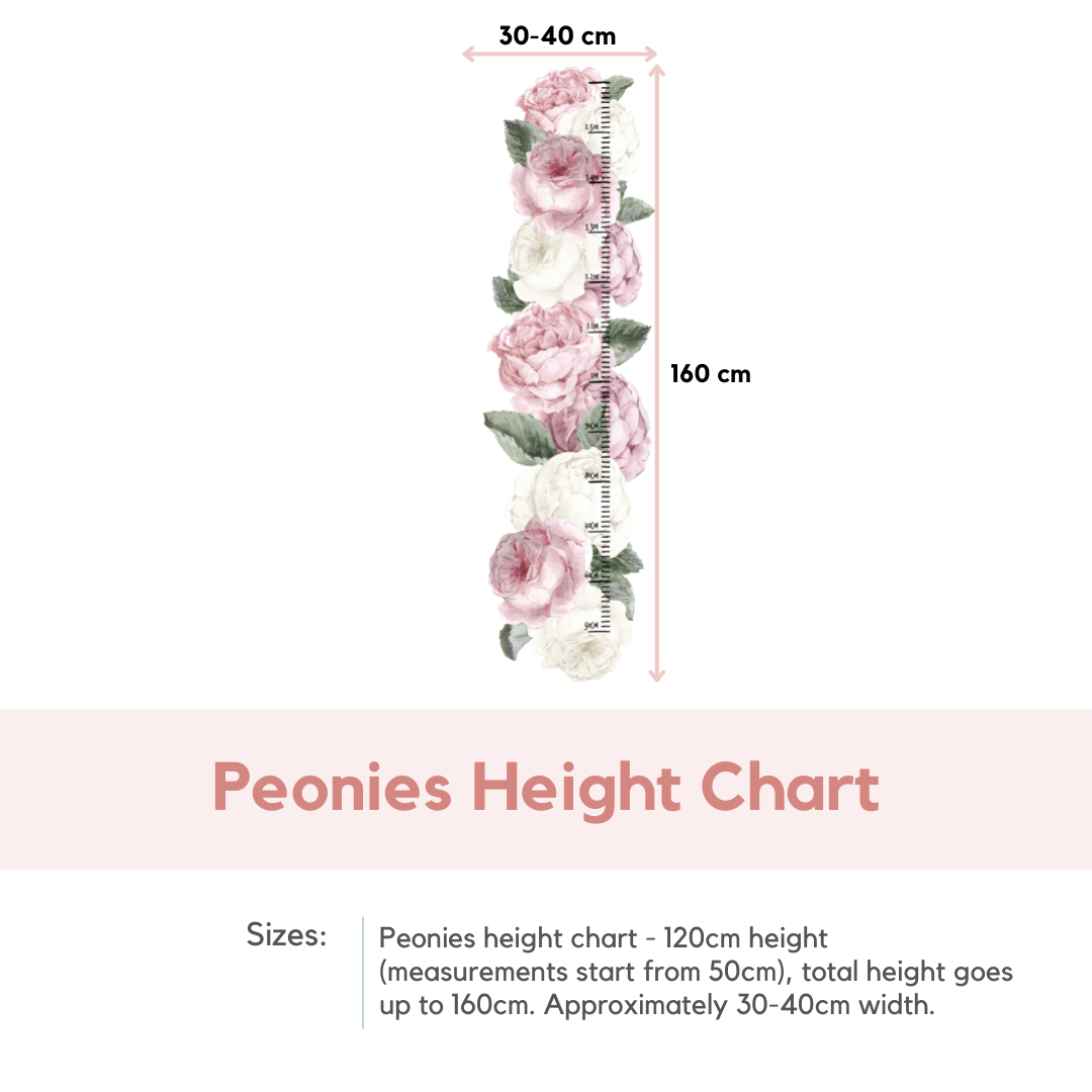 Height Chart Wall Decals – Little Rae Prints