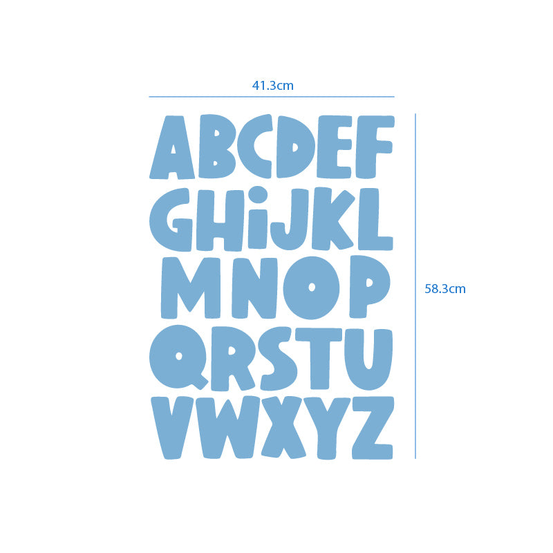 Printable Alphabet Wall Decals Alphabet Wall Stickers Vinyl Alphabet