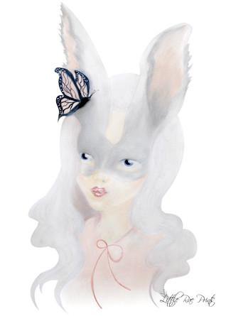Silver Bunny A3 - Little Rae Prints
