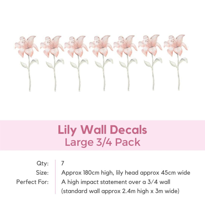 lily flower wall decals Lily Wall Decals – Little Rae Prints