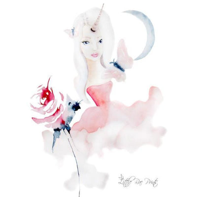 Unicorn Rose A3 - Little Rae Prints