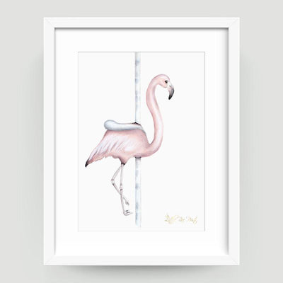 Carousel Flamingo - Little Rae Prints