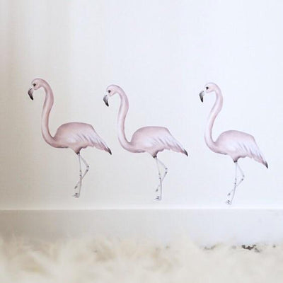 Flamingo Trio Removable Wall Decal Set - Little Rae Prints