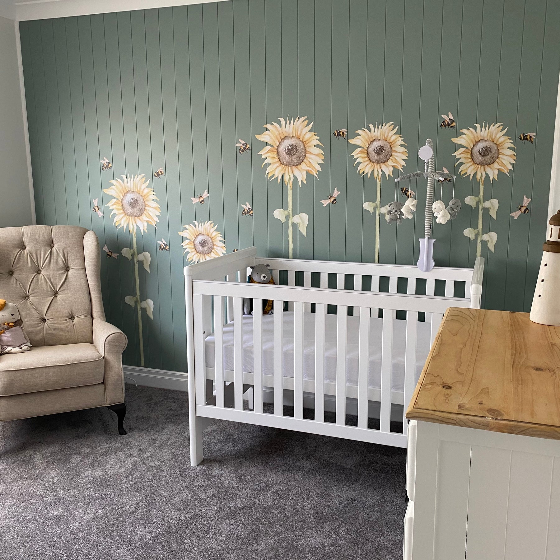 Wall Decor Sunflower Baby Room Ideas Wall Sticker, Wall Decal